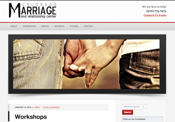 Colorado Marriage Center Website